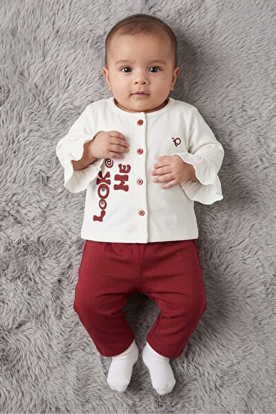Popees Toddlers Girl 2 Pcs Embroidered Top And Pants Set, Multicolor