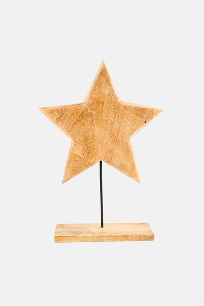 H&S Wooden Star, Natural
