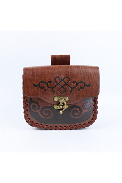Choice1 Brown Retro Belt Pouch Coin Purse Waist Bag Medieval Viking Leather B...