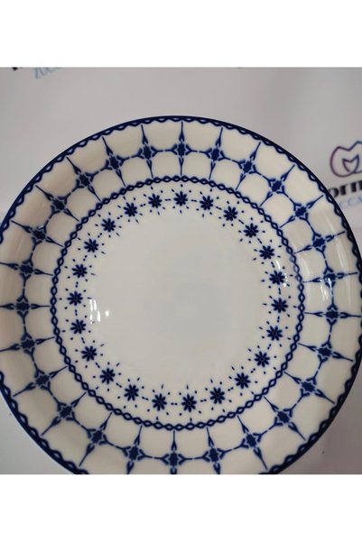 Güral Porcelain Oya 6 Pieces 14 cm (Small) Breakfast Bowl, Snack Bowl, Jam Bowl, Deep Plate