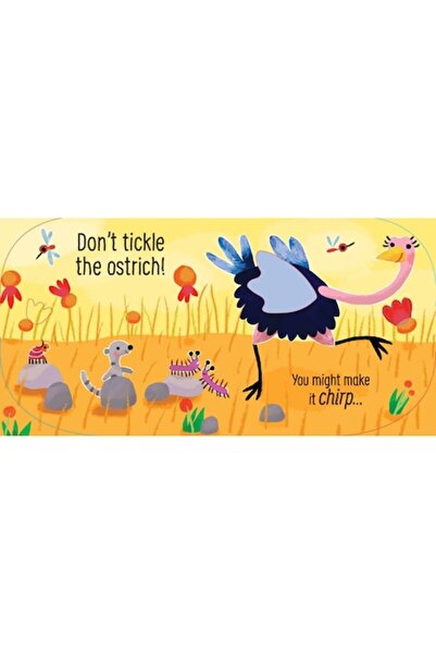 Usborne Don't Tickle the Monkey, book with sounds and sensory areas,