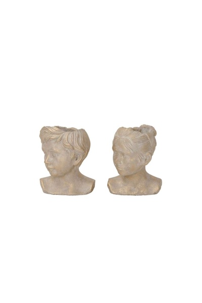 DecoDepot Figurină model ghiveci, ciment, 14x12x17.5 cm