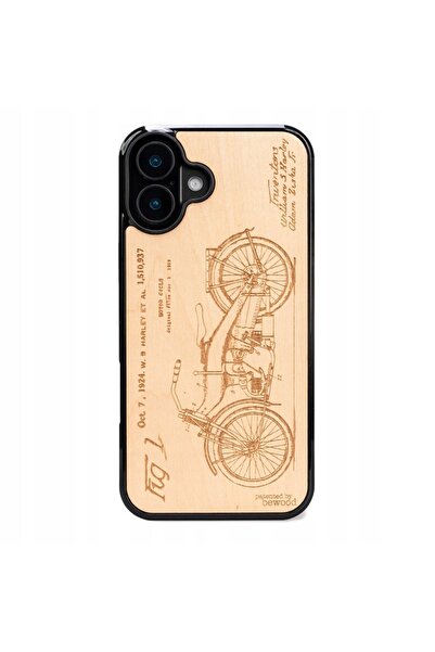 BewooDesign Husă din lemn Bewood pentru iPhone 16 Plus HARLEY PATENT ANIEGRE