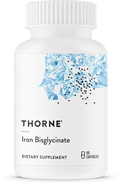 Thorne Iron Bisglycinate, 60 Capsules (25 Mg Per Capsule) Usa Menşeii DaphneLabs