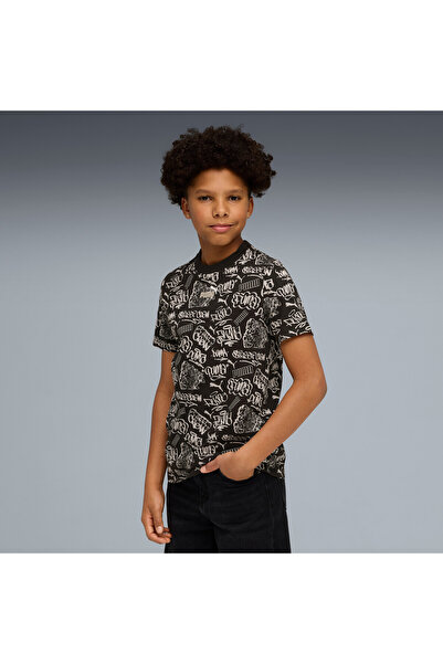 Puma Boys MID 90s Printed T-Shirt Youth