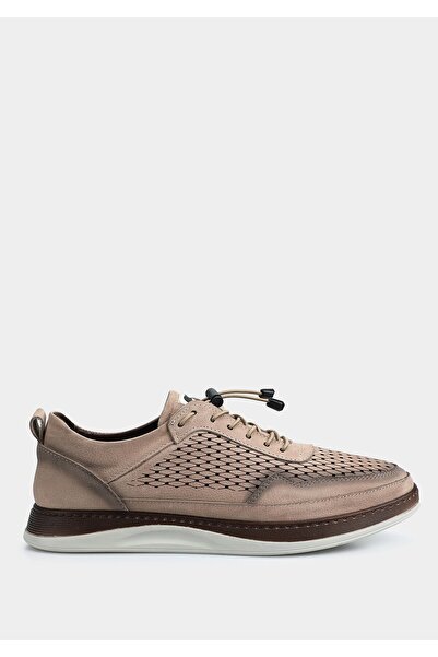Eclipse Beige Leather Men's Shoes
