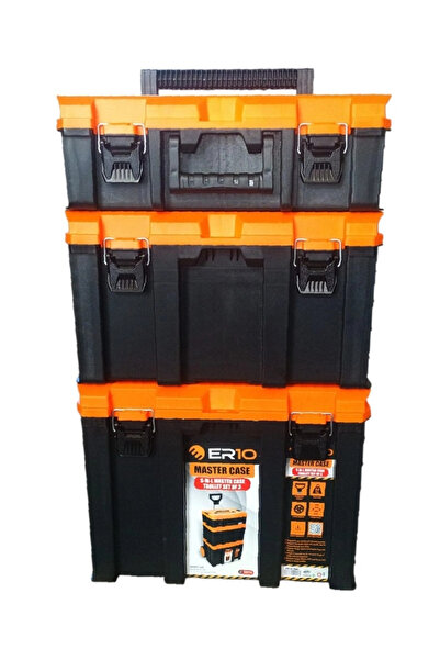 ER10 3’lü Master Case Tekerlekli Takım Çantası Seti (S-M-L) ERN-3ST00001