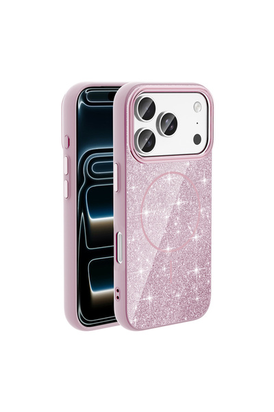 Casetify iPhone 17 Pro Max Kılıf Dökülmeyen Simli Silikon MagSafe Kamera Yüks...