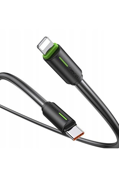 NO BRAND Cablu USB-C - Lightning USAMS SJ735 1 m Negru