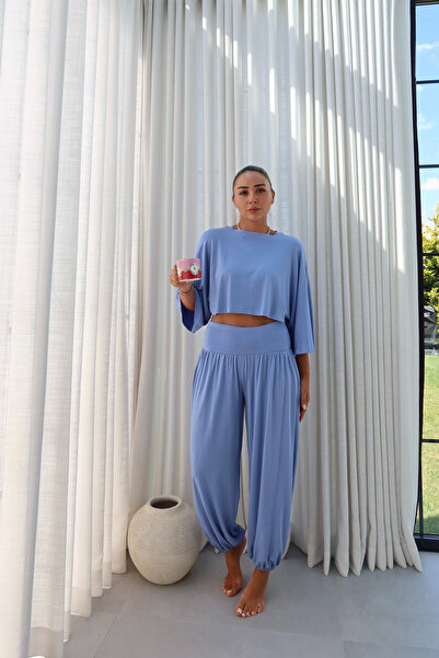 Özge Özgenç Waist-Cinched Shalwar Trousers