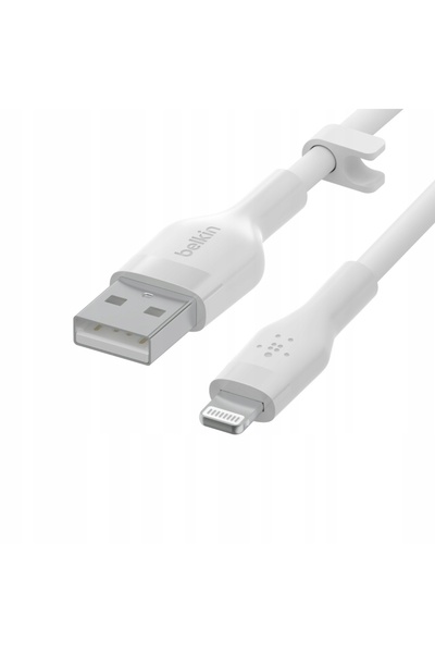 NO BRAND Cablu USB - Lightning BELKIN Silicon 3m Alb