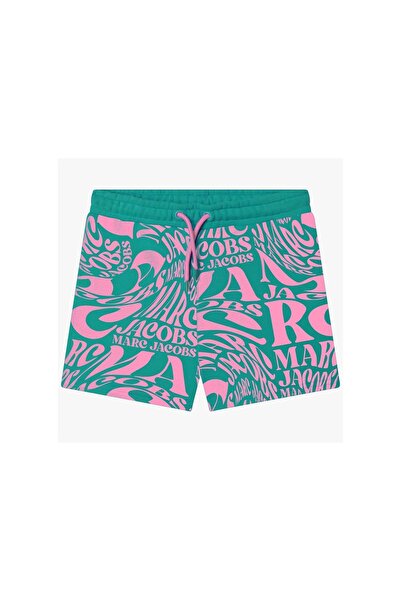 Marc Jacobs Șorturi din material textil pentru fete W14314 Verde