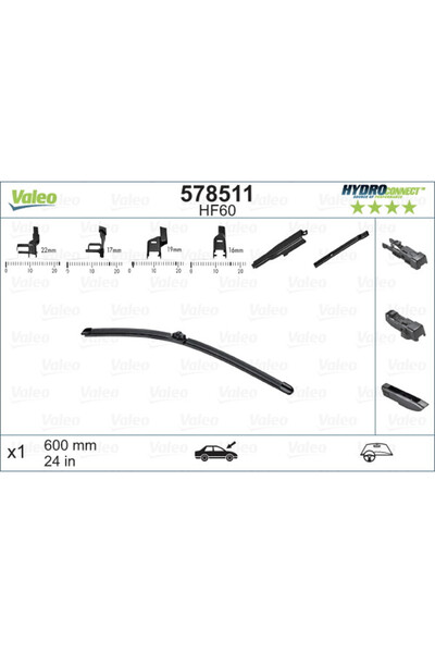 VALEO Stergator HydroConnect 60 cm
