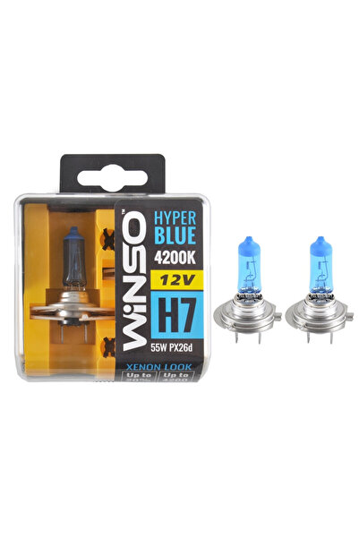 Winso Bec Халоген Хипер Блу H7 - 12V, 55W PX26d ●   4200K ●   Комплект 2 бр.