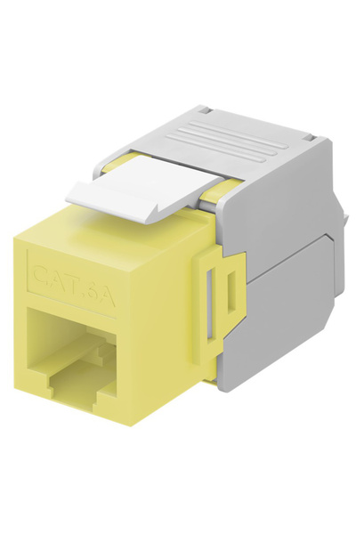 goobay Keystone module RJ45 CAT 6A 90691, UTP, κίτρινο