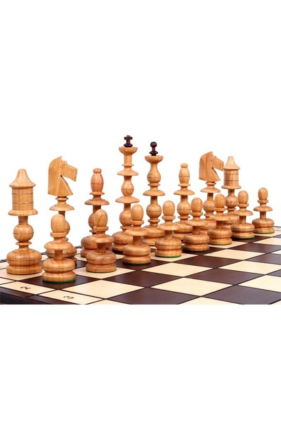 Sunrise Chess & Games Set de șah tradițional OLD POLISH - tavă de inserare