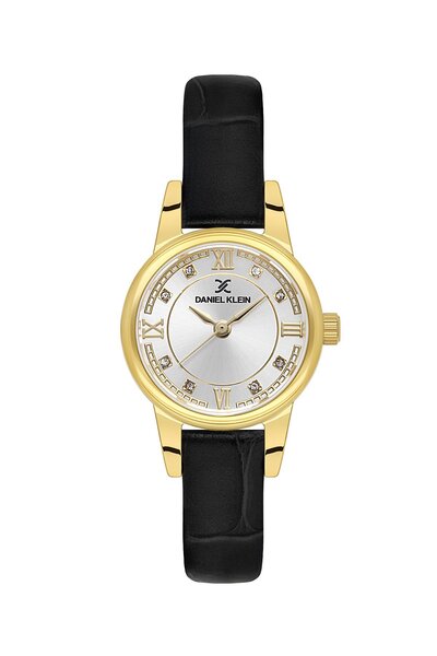 Daniel Klein Kasa Gold Cord Black Color 25 mm Women's Wristwatch with Gift Pa...