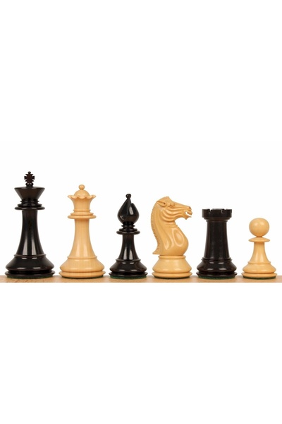 Sunrise Chess & Games Piese de șah PERSHING EBONY 4,25".