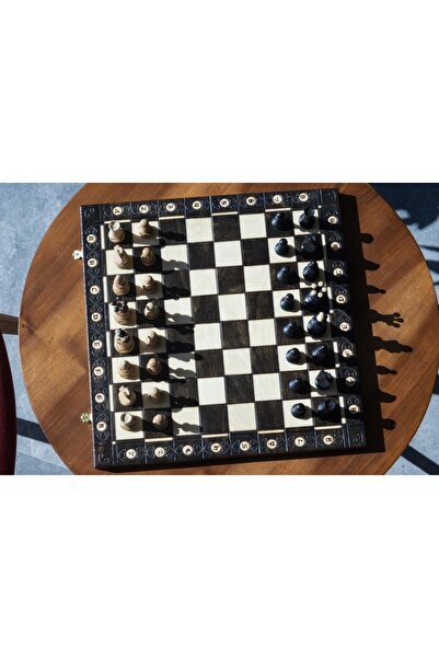 Sunrise Chess & Games Traditional chess Top Bottom Set CONSUL/BLACK insert