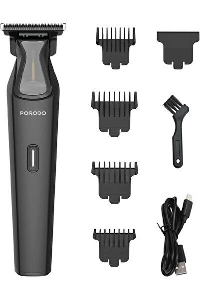 porodo Lifestyle Spine Rechargeable Trimmer, USB-C Charging, 600mAh, 60 Min W...