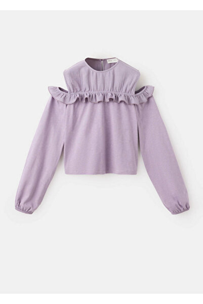 MANGO Kids Cut out detaylı bluz