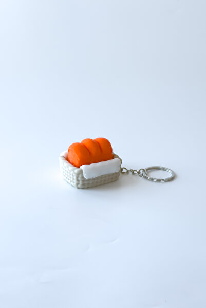sin istanbul Breloc Bread Basket Clicker – Breloc cu figurină coș de pâine, c...