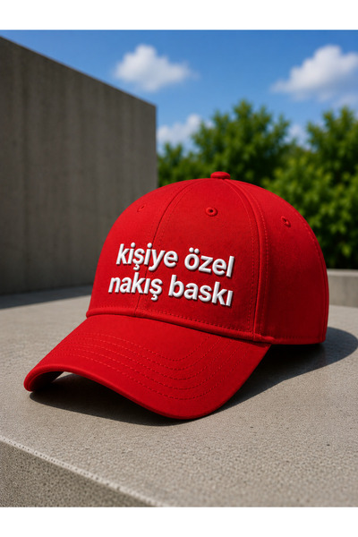 barsdepo Kişiye Özel Nakış Baskılı Şapka | İsim, Logo ve Yazı İşlemeli Premiu...