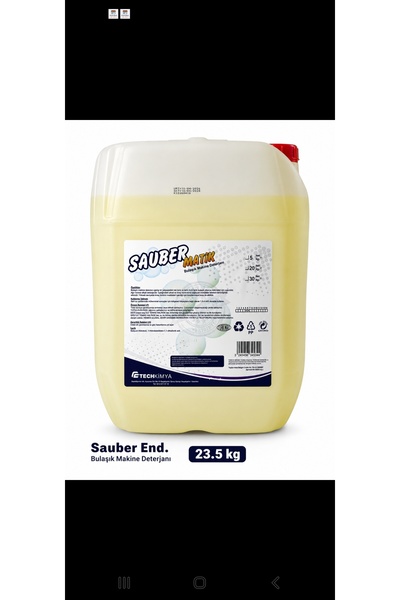 sauber SANAYİ TİPİ ENDÜSTRİYEL BULAŞIK MAKİNE DETERJANI 23,5 KG 1. SINIF