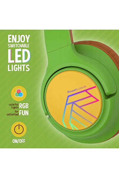 PowerLocus Căști supraauriculare Bobo Kids Verde-bronz