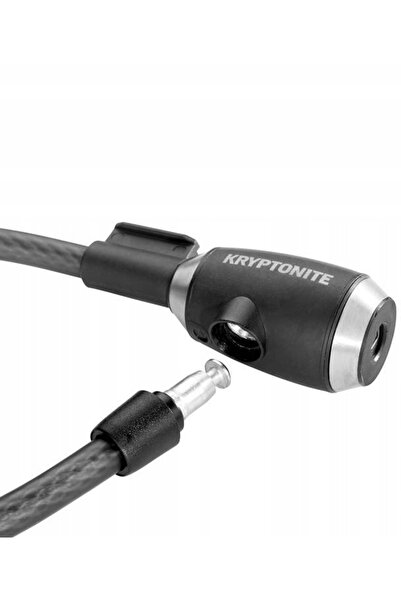NO BRAND Antifurt bicicletă KRYPTONITE Kryptoflex 1218 cu cablu, Negru