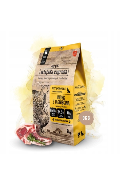 Wiejska Zagroda Hrană pentru câini Curcan S 9 kg