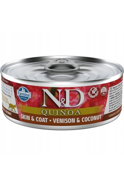 Farmina Hrană pentru pisici Quinoa Jeleń cu cocos 80 g