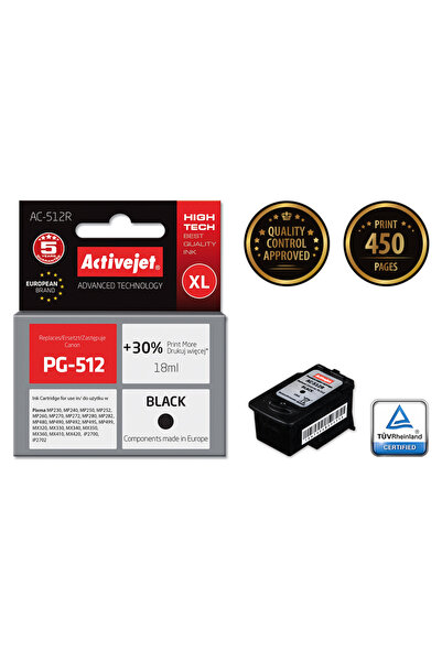 NO BRAND Tuș ACTIVEJET AC-512R Negru 18ML