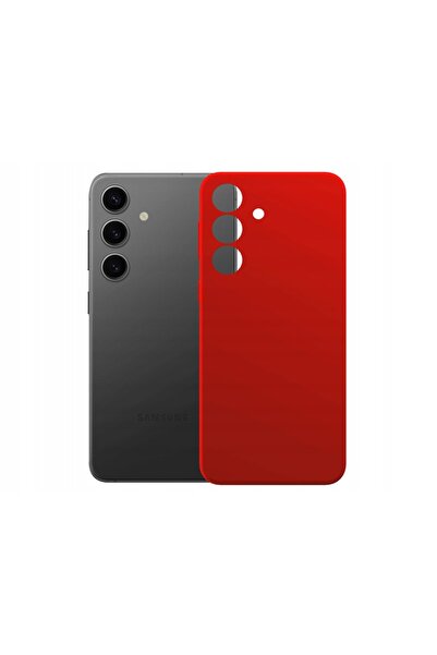 NO BRAND Etui 3MK Silicone Guardx MagCase pentru Samsung Galaxy S24 FE Roșu