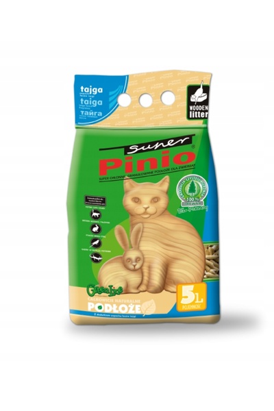 NO BRAND Cenușă pentru pisici SUPER BENEK Super Pinio 5 L