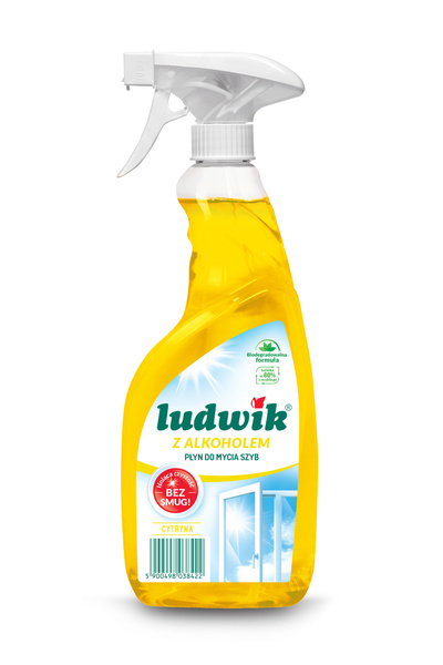 NO BRAND LUDWIK Soluție de curățat geamuri cu lămâie cu alcool 0,6 l