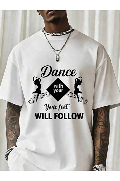 NOURAM With Your Feet Will Follow Music T Shirt Men Women Dance Lover Gift Fa...