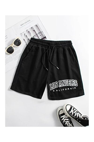 COZYWEAR Unisex Graphic Printed Black Shorts Streetwear Comfortable Fit