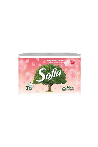 Sofia Parfümlü Tuvalet Kağıdı 12 Rulo 3 Katlı