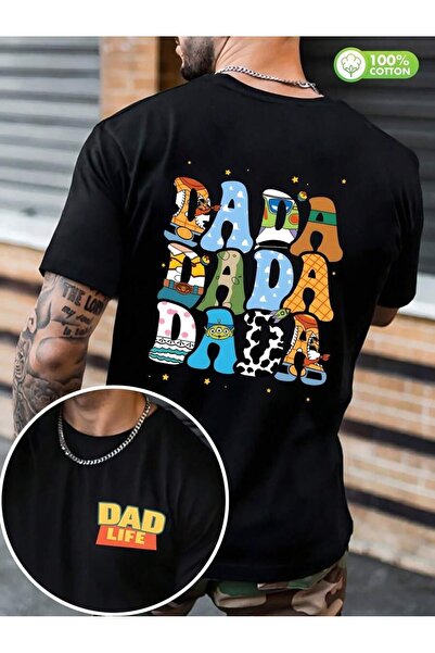 SVART WEAR Letnja majica sa širokim izrezom i printom "Toy Story Dad Life"