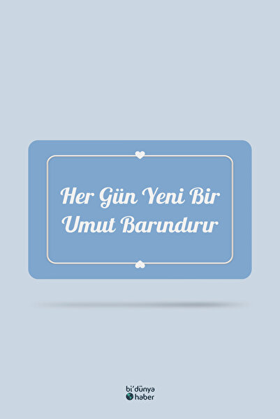 Bi Dünya Haber Her Gün Yeni Bir Umut Barındırır Temalı Buzdolabı Magneti Mutf...