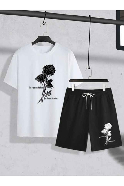bellanova Unisex Printed T-Shirt and Shorts Set
