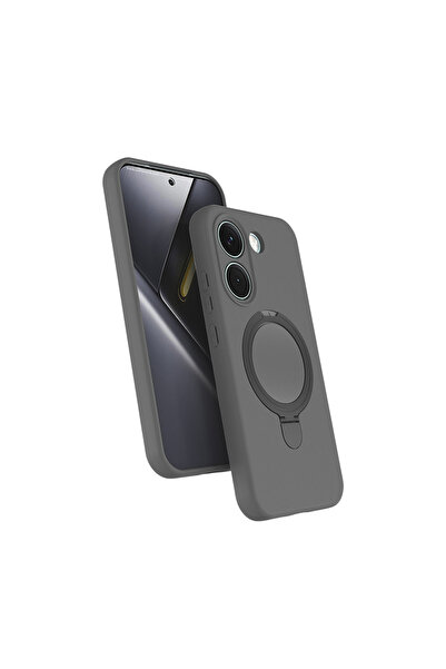 Genel Markalar Xiaomi Poco X8 Pro Kılıf 360 Derece Döner Standlı MagSafe Kame...