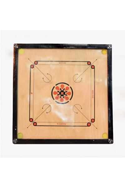 Mo Wooden Carrom for 4 Players with Pieces, 60*60, National Standard.