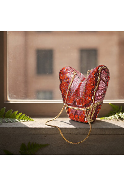 Svarn Atelier Papillon Butterfly Crystal Clutch Bag Rhinestone Bag