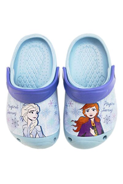 Disney Frozen Saboți albaștri ce plutesc și se poartă ca sandale, realizați d...