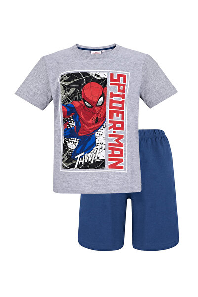 Marvel Spider-Man Classics Σπάιντερ-Μαν Γκρι καλοκαιρινές πυτζάμες 4-10 ετών ...