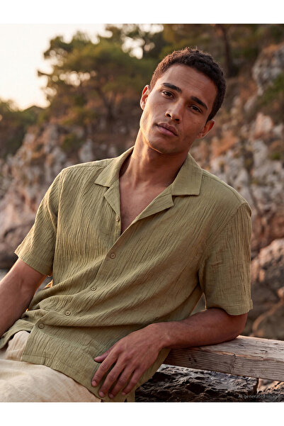 LC Waikiki Esvab • Modern & Distinctive Standart Fit Krinkle Men's Shirt