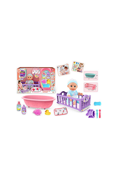 PlayFun Jucărie Baie Bebeluș Set joacă Păpușă Bebeluș Baby Interactiv Colorat...