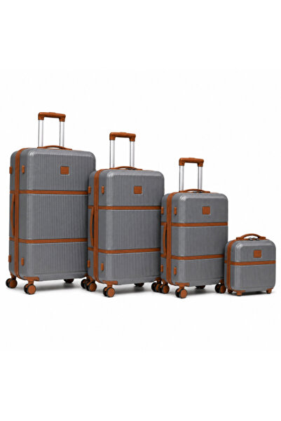 Akyat Luxury 4-piece ABS luggage set – Grey